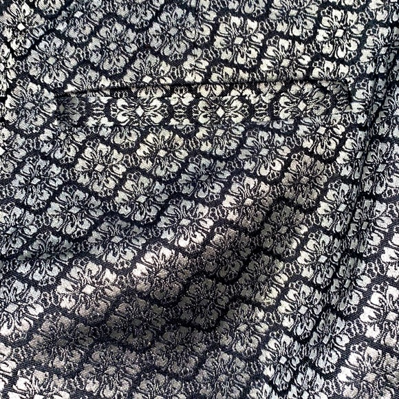 BANANA REPUBLIC BLACK/SILVER CAMDEN PANT COTTON/POLYESTER/SPANDEX SZ 2 - Picture 7 of 14